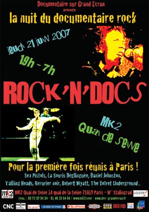  - ROCK’N’DOCS - la nuit du documentaire rock