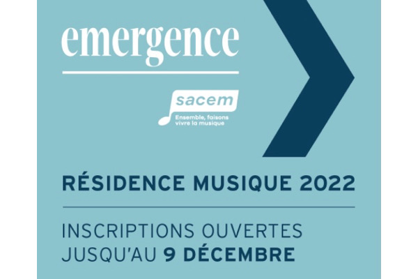 emergence,@,sacem, - Emergence 2022 : les candidatures du programme Musique & Cinéma sont ouvertes !