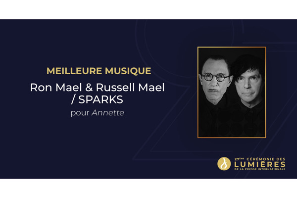 sparks,annette,@,lumieres, - Lumières 2022 : Sparks remporte le trophée pour les chansons de ANNETTE